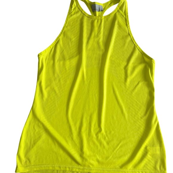 ATHLETA Bright Yellow Racerback Workout Tank Top Size Medium - Picture 1 of 5
